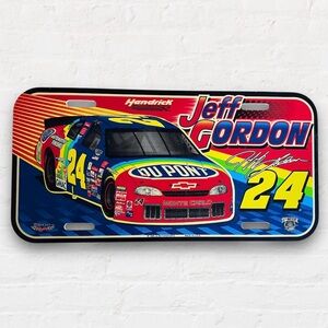 Vintage 1998 NASCAR Jeff Gordon License Plate
